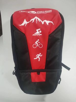 quality Afneembare Fietshelm Rugzak Tas Rood Met Droog/Nat Scheiding factory